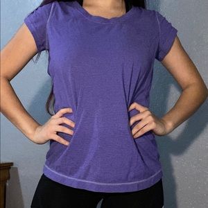 Purple athletic top